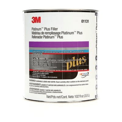 3M Platinum Plus 01131 Premium Body Filler, 1 gal, Gold