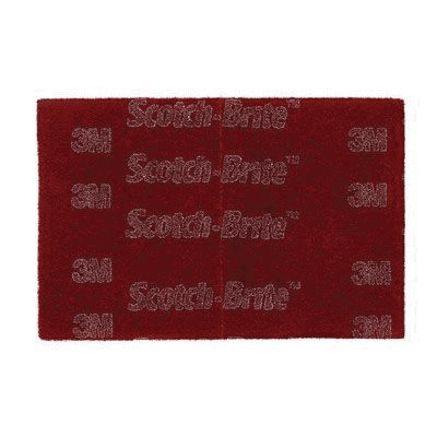 Scotch-Brite 64926 Non-Woven Hand Pad, Very Fine, Maroon