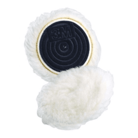 3M Finesse-It 85078 Single Sided Regular Knit Buffing Pad, 3 in, White