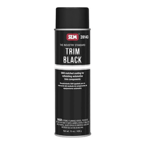 SEM Trim Black 39143 Trim Paint, 20 oz Aerosol, Black