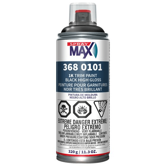 SprayMax 1K Trim Paint Gloss Black